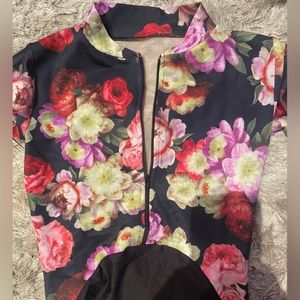 Eleve floral leotard